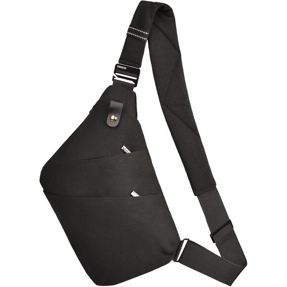 Multi-Functional Anti-Theft Sling Bag with RFID Protection - Small Black Style - Picture 1 of 8